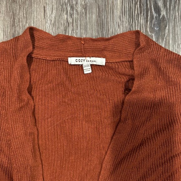 Cozy Co Ribbed Side Slit Cardigan - Picture 5 of 5